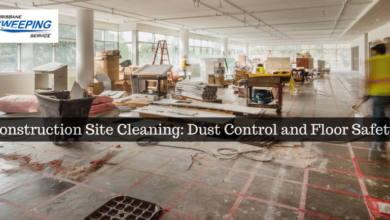 Construction Site Cleaning: Dust Control and Floor Safety
